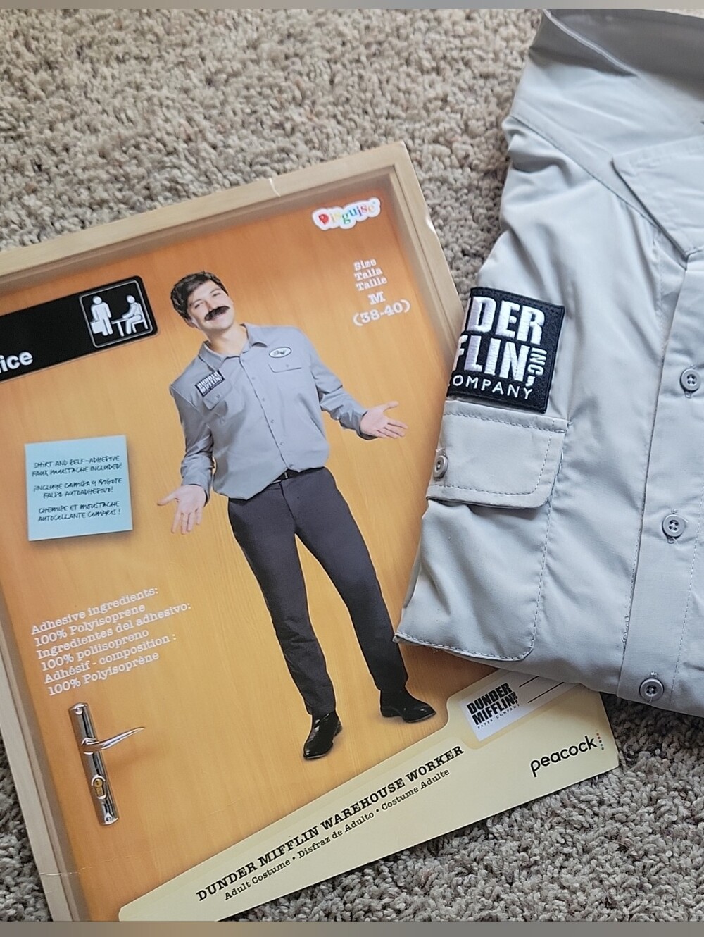 DunderMifflin Janitor Shirt Medium Halloween Costume
